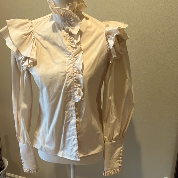 Vintage ruffled blouse size 3 NWT western flavor new never worn - Picture 1 of 6